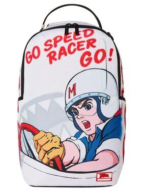 Sprayground Go Speed Racer Backpack🔥New Black Bookbag Large School Bag